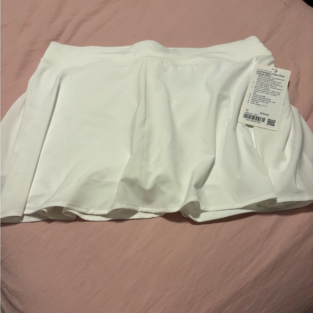 Lululemon White Tennis Skirt